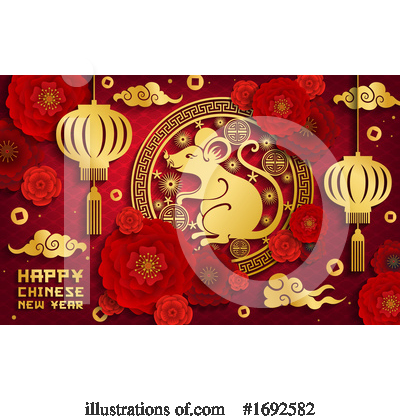 Royalty-Free (RF) Chinese New Year Clipart Illustration by Vector Tradition SM - Stock Sample #1692582