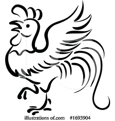 Rooster Clipart #1693904 by Vector Tradition SM