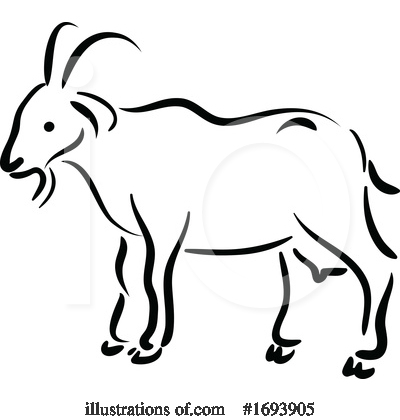 Goat Clipart #1693905 by Vector Tradition SM