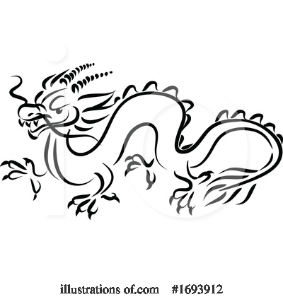 Year Of The Dragon Clipart #1693912 by Vector Tradition SM