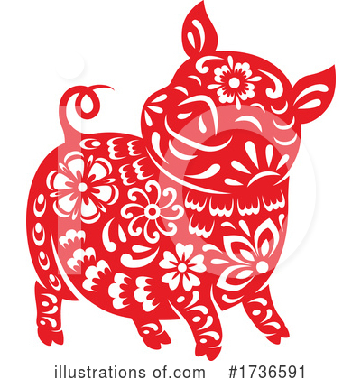 Royalty-Free (RF) Chinese Zodiac Clipart Illustration by Vector Tradition SM - Stock Sample #1736591