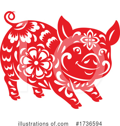 Royalty-Free (RF) Chinese Zodiac Clipart Illustration by Vector Tradition SM - Stock Sample #1736594