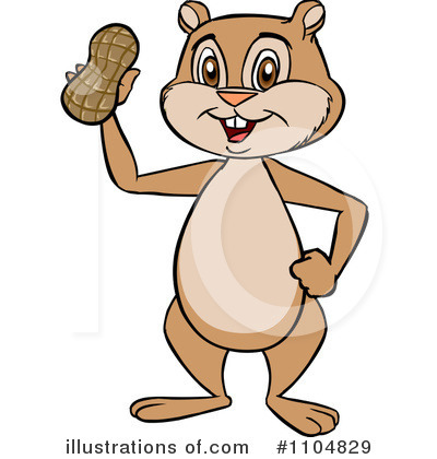 Royalty-Free (RF) Chipmunk Clipart Illustration by Cartoon Solutions - Stock Sample #1104829