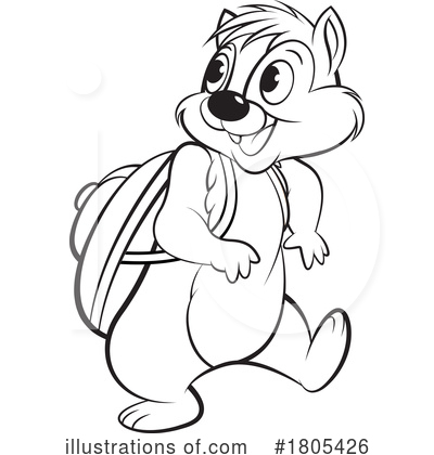 Chipmunk Clipart #1805426 by Lal Perera
