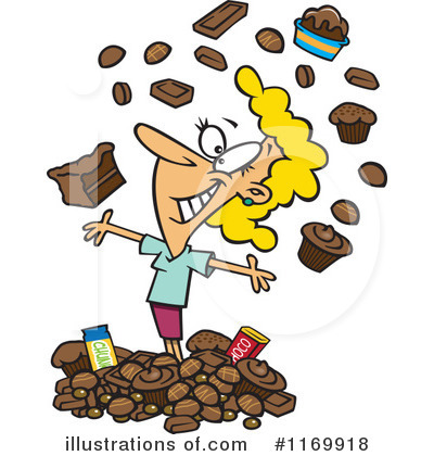 Royalty-Free (RF) Chocolate Clipart Illustration by toonaday - Stock Sample #1169918