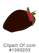 Chocolate Dipped Strawberry Clipart #1093203 by Randomway