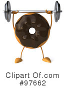 Chocolate Doughnut Clipart #97662 by Julos