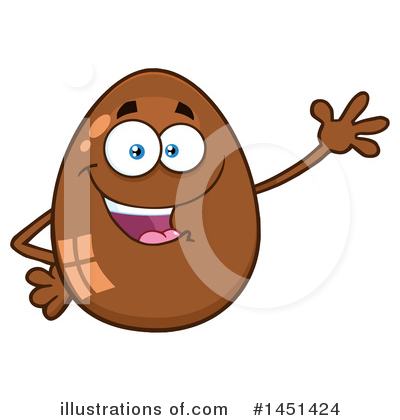 Royalty-Free (RF) Chocolate Egg Clipart Illustration by Hit Toon - Stock Sample #1451424