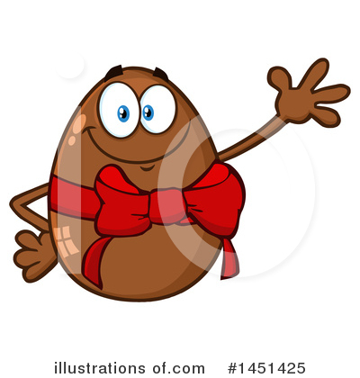 Royalty-Free (RF) Chocolate Egg Clipart Illustration by Hit Toon - Stock Sample #1451425