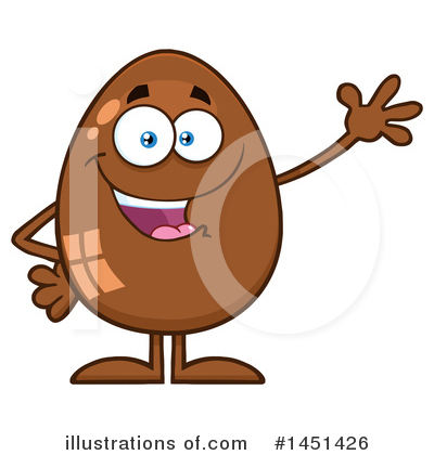 Royalty-Free (RF) Chocolate Egg Clipart Illustration by Hit Toon - Stock Sample #1451426