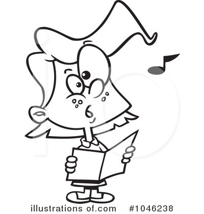 Royalty-Free (RF) Choir Clipart Illustration by toonaday - Stock Sample #1046238