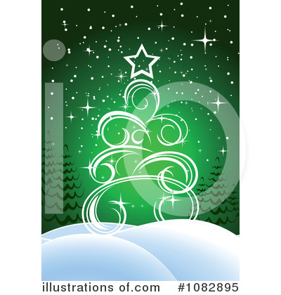 Christmas Tree Clipart #1082895 by Vector Tradition SM