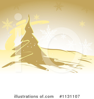 Christmas Tree Clipart #1131107 by dero