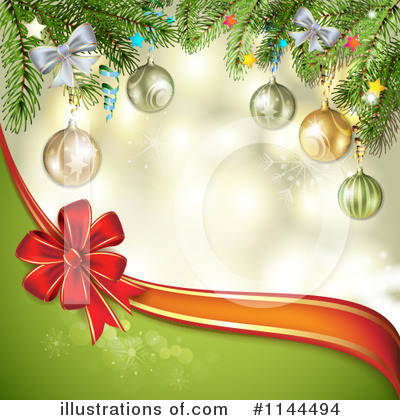 Royalty-Free (RF) Christmas Background Clipart Illustration by merlinul - Stock Sample #1144494