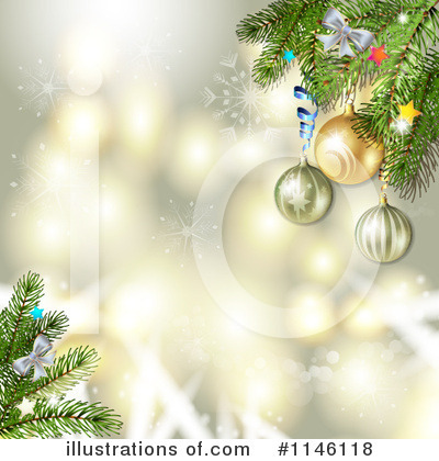 Royalty-Free (RF) Christmas Background Clipart Illustration by merlinul - Stock Sample #1146118