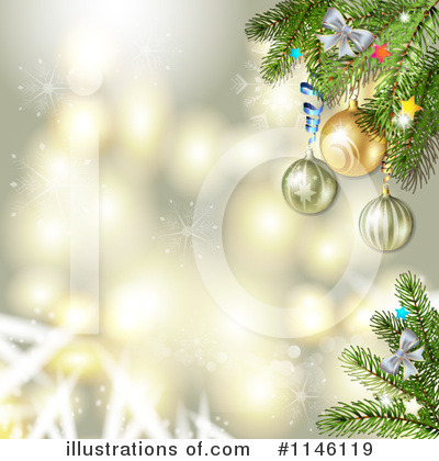Royalty-Free (RF) Christmas Background Clipart Illustration by merlinul - Stock Sample #1146119