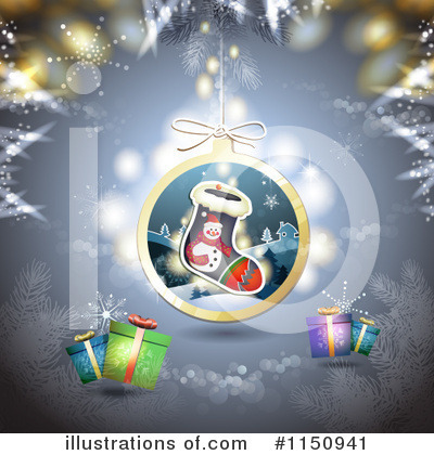 Royalty-Free (RF) Christmas Background Clipart Illustration by merlinul - Stock Sample #1150941