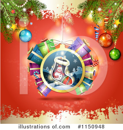 Royalty-Free (RF) Christmas Background Clipart Illustration by merlinul - Stock Sample #1150948