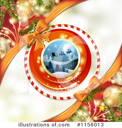 Royalty-Free (RF) Christmas Background Clipart Illustration by merlinul - Stock Sample #1156013