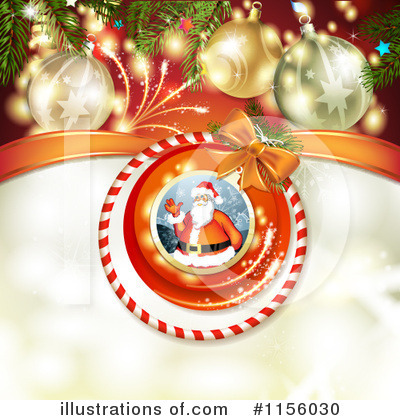 Royalty-Free (RF) Christmas Background Clipart Illustration by merlinul - Stock Sample #1156030