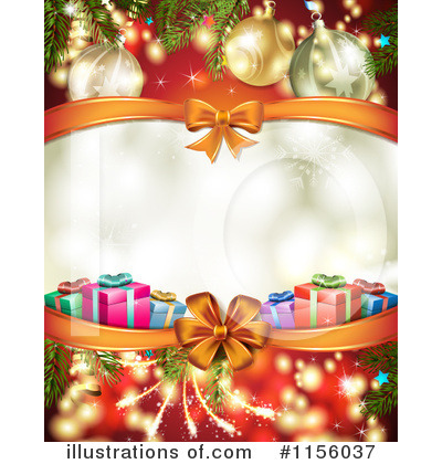 Royalty-Free (RF) Christmas Background Clipart Illustration by merlinul - Stock Sample #1156037