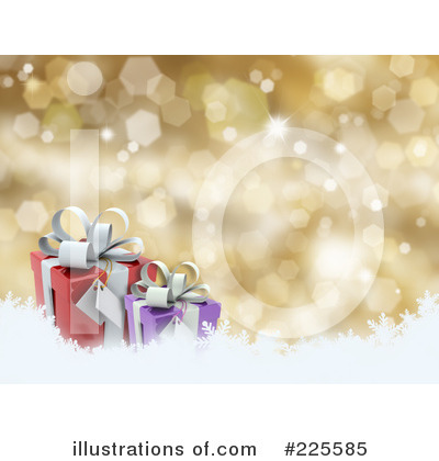 Royalty-Free (RF) Christmas Background Clipart Illustration by KJ Pargeter - Stock Sample #225585