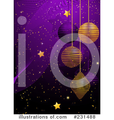 Royalty-Free (RF) Christmas Background Clipart Illustration by elaineitalia - Stock Sample #231488