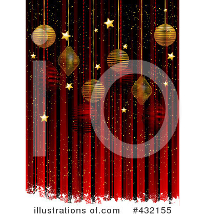 Royalty-Free (RF) Christmas Background Clipart Illustration by elaineitalia - Stock Sample #432155