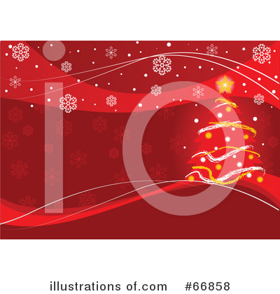 Royalty-Free (RF) Christmas Background Clipart Illustration by Pushkin - Stock Sample #66858