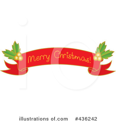 Logo Design Banners on Christmas Banner Clipart  436242 By Pams Clipart   Royalty Free  Rf