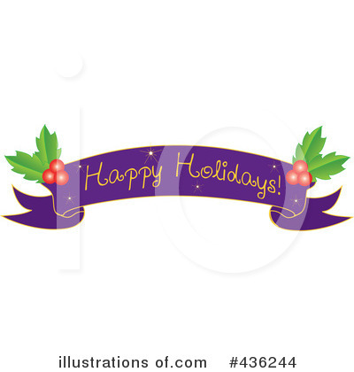 Christmas Banner Clipart #436244 by Pams Clipart