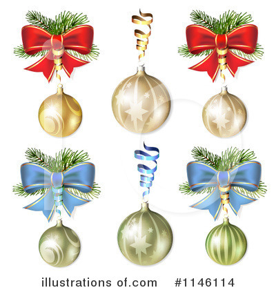 Royalty-Free (RF) Christmas Bauble Clipart Illustration by merlinul - Stock Sample #1146114