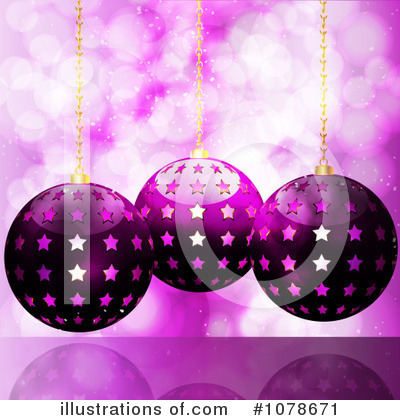 Royalty-Free (RF) Christmas Baubles Clipart Illustration by elaineitalia - Stock Sample #1078671