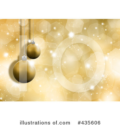 Royalty-Free (RF) Christmas Baubles Clipart Illustration by KJ Pargeter - Stock Sample #435606