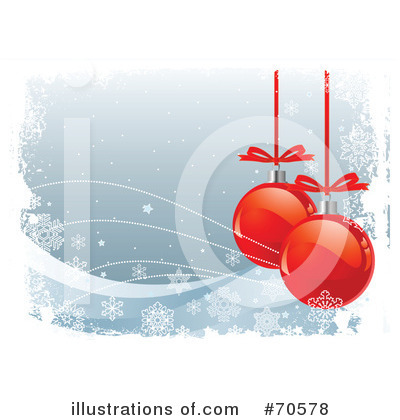 Royalty-Free (RF) Christmas Baubles Clipart Illustration by Pushkin - Stock Sample #70578
