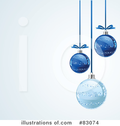 Royalty-Free (RF) Christmas Baubles Clipart Illustration by Pushkin - Stock Sample #83074