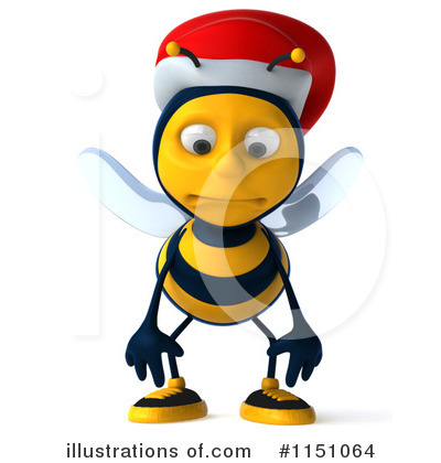Bee Character Clipart #1151064 by Julos