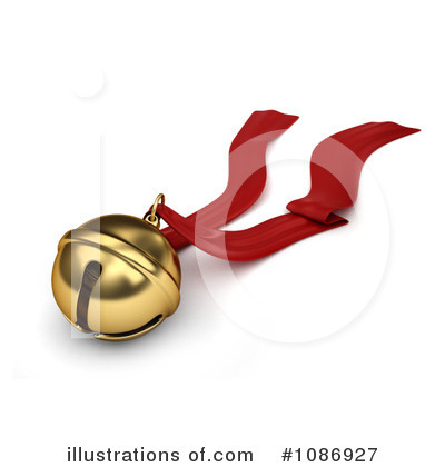 Royalty-Free (RF) Christmas Bell Clipart Illustration by BNP Design Studio - Stock Sample #1086927