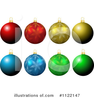 Royalty-Free (RF) Christmas Bulb Clipart Illustration by KJ Pargeter - Stock Sample #1122147