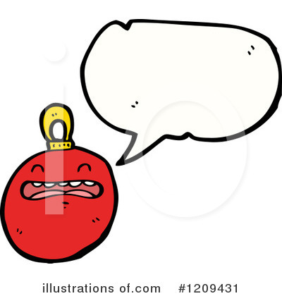 Royalty-Free (RF) Christmas Bulb Clipart Illustration by lineartestpilot - Stock Sample #1209431