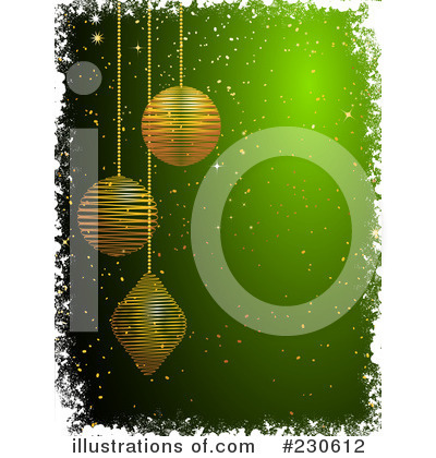Royalty-Free (RF) Christmas Bulbs Clipart Illustration by elaineitalia - Stock Sample #230612