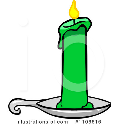 Royalty-Free (RF) Christmas Candle Clipart Illustration by Cartoon Solutions - Stock Sample #1106616
