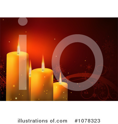 Royalty-Free (RF) Christmas Candles Clipart Illustration by dero - Stock Sample #1078323