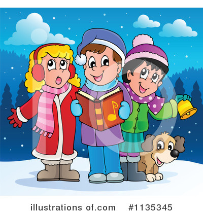 Christmas Carols on Christmas Carols Clipart  1135345 By Visekart   Royalty Free  Rf