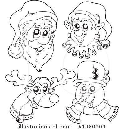 Royalty-Free (RF) Christmas Clipart Illustration by visekart - Stock Sample #1080909