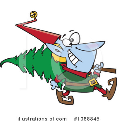 Christmas Elf Clipart #1088845 by toonaday