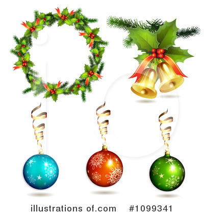 Christmas Bells Clipart #1099341 by merlinul