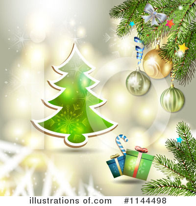 Christmas Tree Clipart #1144498 by merlinul