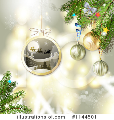 Royalty-Free (RF) Christmas Clipart Illustration by merlinul - Stock Sample #1144501