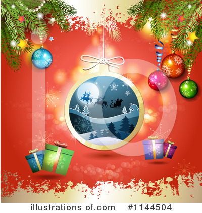 Royalty-Free (RF) Christmas Clipart Illustration by merlinul - Stock Sample #1144504